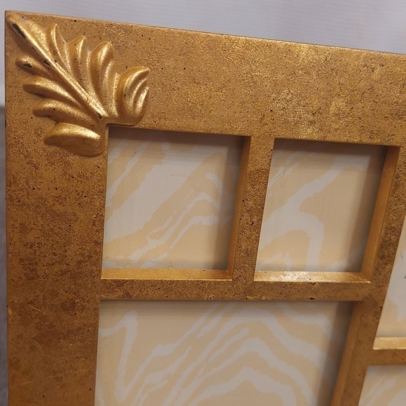 TOWLE Silversmiths gold leaf collage picture frame - Picture 8 of 10